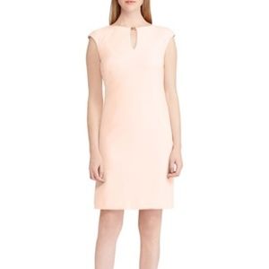 New Ralph Lauren Keyhole Crepe Dress
